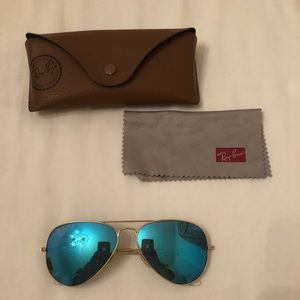 Polarized blue tinted Ray Bans